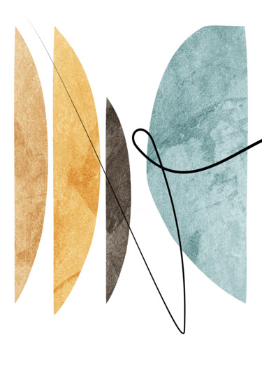 数字艺术 标题为“ORGANIC ABSTRACT SH…” 由Uillian Rius, 原创艺术品, 数字拼贴
