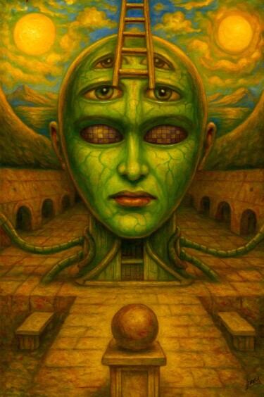 Картина под названием "Transcendence" - Spencer Derry, Подлинное произведение искусства, Изображение, сгенерированное ИИ