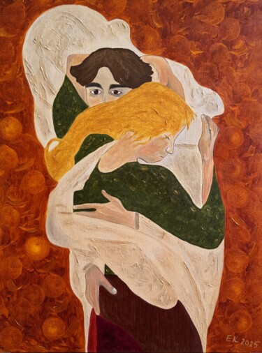 Pintura intitulada "Love" por Elena Krikunova, Obras de arte originais, Óleo