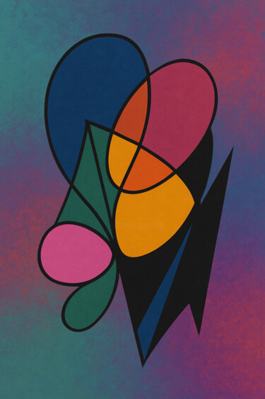 Arte digitale intitolato "Fragments d’Aube Ch…" da Yahya Ahssaini, Opera d'arte originale, Pittura digitale
