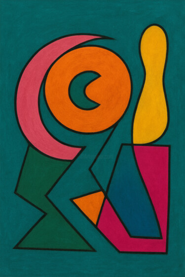 Arte digitale intitolato "Cosmogonie Intérieu…" da Yahya Ahssaini, Opera d'arte originale, Pittura digitale