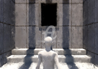 Arte digitale intitolato "La Frontera Liminal…" da Francisco Tabakman (Frankly Tired), Opera d'arte originale, Pittura digit…