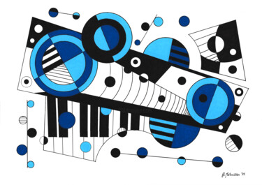 Blue Etude "Blue Etude" başlıklı Resim Boris Matoničkin tarafından, Orijinal sanat, Akrilik