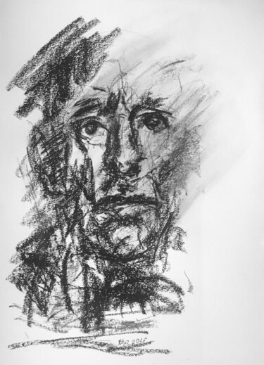 Disegno intitolato "Portrety emocjonaln…" da Barbara Kosz, Opera d'arte originale, Pastello