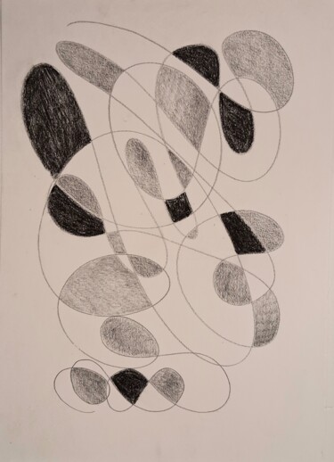 图画 标题为“Abstraction n°9” 由Eloi Camus, 原创艺术品, 铅笔