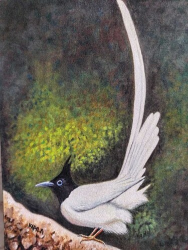 Wings of Calm Painting titled "Wings of Calm" by Kapila Priyantha, Original Artwork, Acrylic