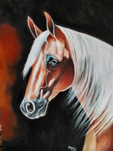 Timeless Beauty of the Stallion Painting titled "Timeless Beauty of…" by Kapila Priyantha, Original Artwork, Acrylic