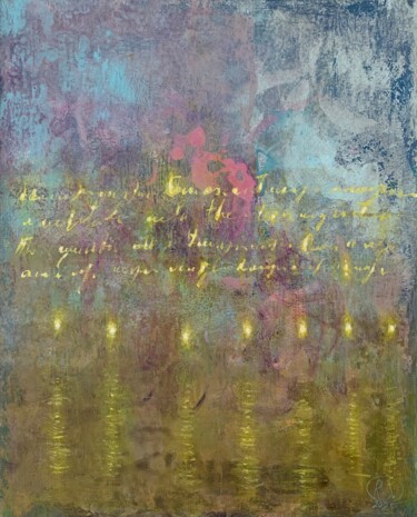 绘画 标题为“Letters Written by…” 由Svetlana Rumak, 原创艺术品, 丙烯 安装在木质担架架上
