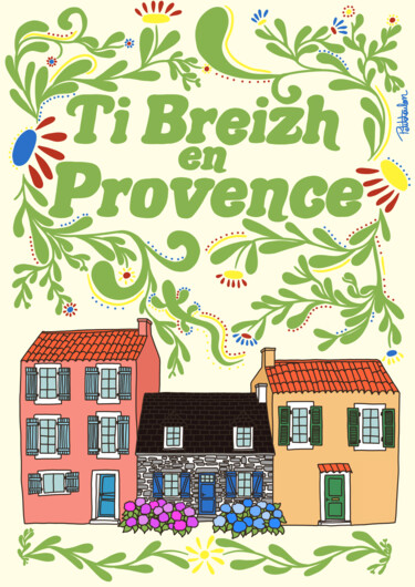 数字艺术 标题为“Ti Breizh en Proven…” 由Petitetoulon, 原创艺术品, 数字油画