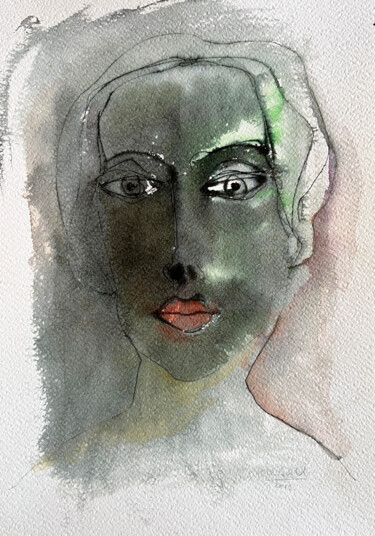 图画 标题为“"Echo of the Moment…” 由Viktoria Daneva, 原创艺术品, 墨