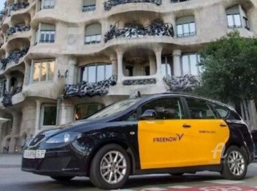 摄影 标题为“TAXI BARCELONA.” 由Roberto Urbano, 原创艺术品, 数码摄影
