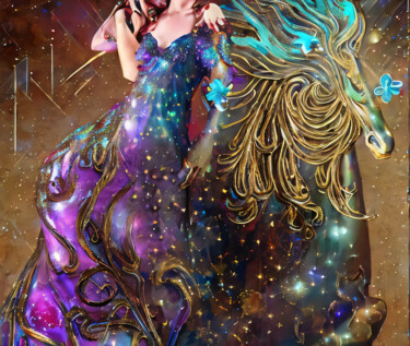 数字艺术 标题为“Gorgeous fairy and…” 由Meahau, 原创艺术品, AI生成的图像