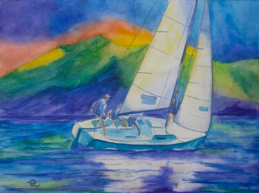 Peinture intitulée "Aqurelle originale…" par Isabelle Redonnet, Œuvre d'art originale, Aquarelle