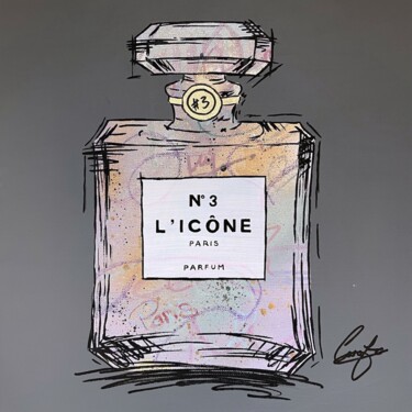 绘画 标题为“L’ICÔNE” 由Beyond Signature, 原创艺术品, 丙烯 安装在木质担架架上