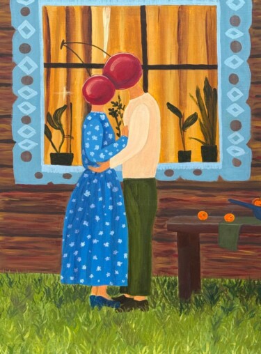 Modern Love 绘画 标题为“Modern Love” 由Nina Timoshenko, 原创艺术品, 丙烯