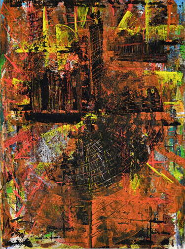 绘画 标题为“Babylon” 由Igor Mishenev, 原创艺术品, 丙烯 安装在其他刚性面板上