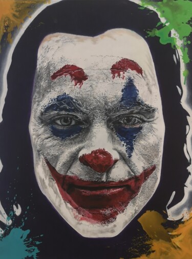 Peinture intitulée "Joker" par Yann Comtat, Œuvre d'art originale, Acrylique
