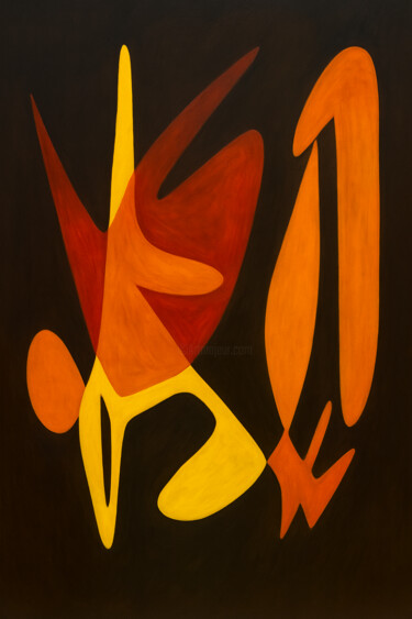 Arts numériques intitulée "Élan Obscur" par Yahya Ahssaini, Œuvre d'art originale, Peinture numérique