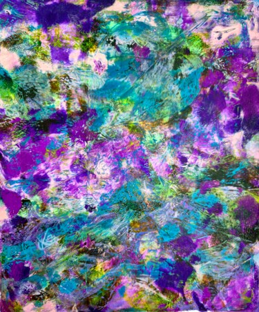 Painting titled "Beautiful Mistic Su…" by Olga Boltenkova, Original Artwork, Acrylic