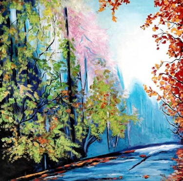 Echoes of Changing Seasons 绘画 标题为“Echoes of Changing…” 由Kapila Priyantha, 原创艺术品, 丙烯