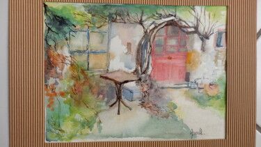Peinture intitulée "La maison abandonnée" par Mathilde Groult, Œuvre d'art originale, Aquarelle