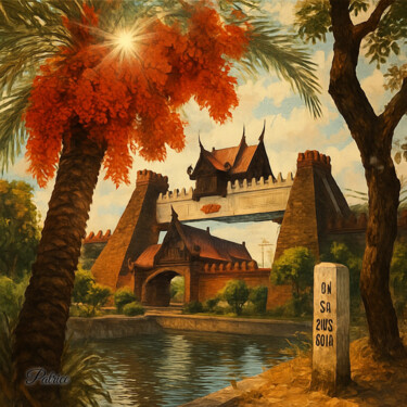 印花与版画 标题为“Gateway to Ancient…” 由Patrick John Bennett (Patrice), 原创艺术品, 数码摄影