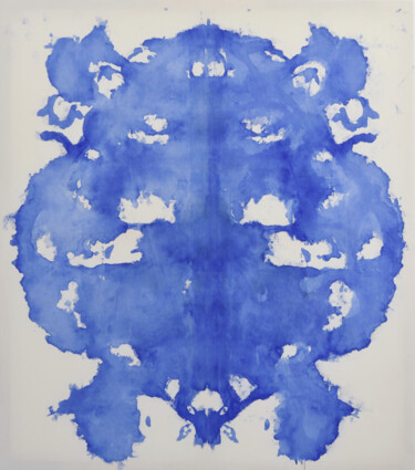 绘画 标题为“Blue Mirroring #5” 由Astrid Stoeppel, 原创艺术品, 丙烯
