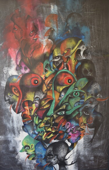 Children of the Rejected God 绘画 标题为“Children of the Rej…” 由Willem Akopjan, 原创艺术品, 丙烯