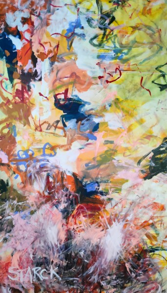 绘画 标题为“Colorful Emotion” 由Emily Starck, 原创艺术品, 丙烯 安装在木质担架架上