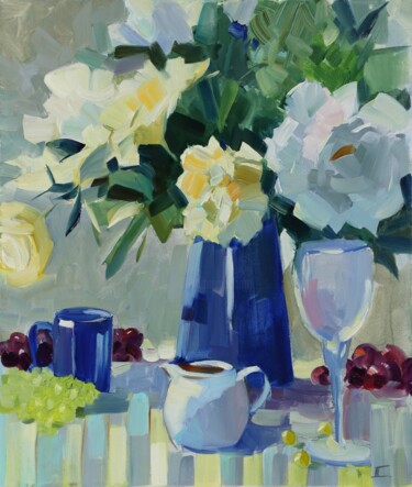 绘画 标题为“Table of Plenty” 由Alla Zinovyeva, 原创艺术品, 油