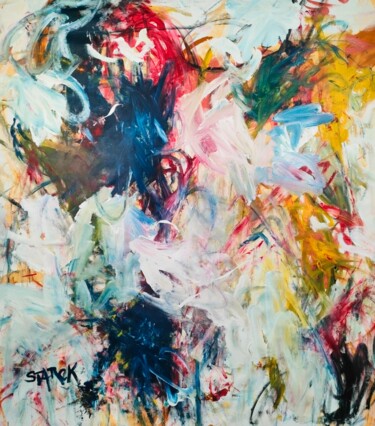 Colors conversation 绘画 标题为“Colors conversation” 由Emily Starck, 原创艺术品, 丙烯 安装在木质担架架上