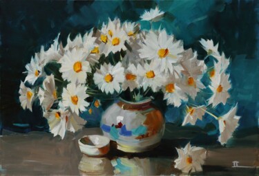 绘画 标题为“Daisies” 由Alla Zinovyeva, 原创艺术品, 油