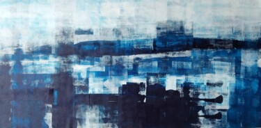 绘画 标题为“Abstract bord de mer” 由Myriam Carbonnier, 原创艺术品, 丙烯