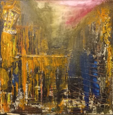 绘画 标题为“At sunset” 由Igor Mishenev, 原创艺术品, 丙烯 安装在木质担架架上
