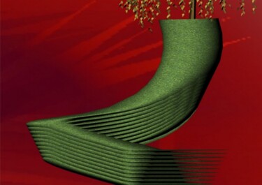 设计 标题为“The Mossy Kiss” 由Pasqualino Ruiu (Lino Ruiu), 原创艺术品, 家具