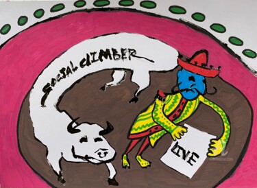 图画 标题为“Social climber” 由Waldemar Pars, 原创艺术品, 丙烯