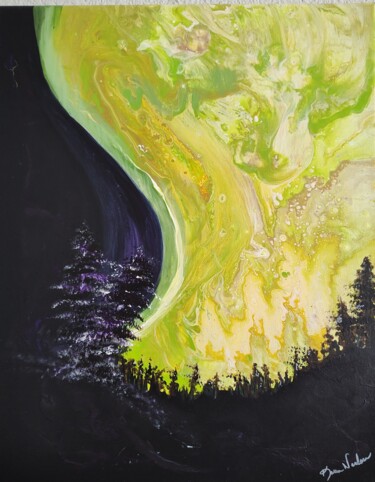 绘画 标题为“Aurora Borealis Swi…” 由Karen Nealon, 原创艺术品, 丙烯