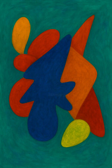 Arts numériques intitulée "Énergie Silencieuse" par Yahya Ahssaini, Œuvre d'art originale, Peinture numérique