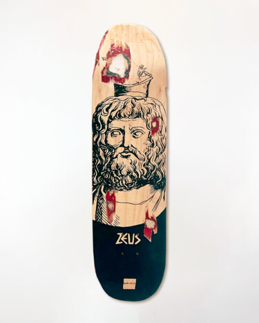 绘画 标题为“Deus Zeus” 由Rom Av.Jc, 原创艺术品, 丙烯