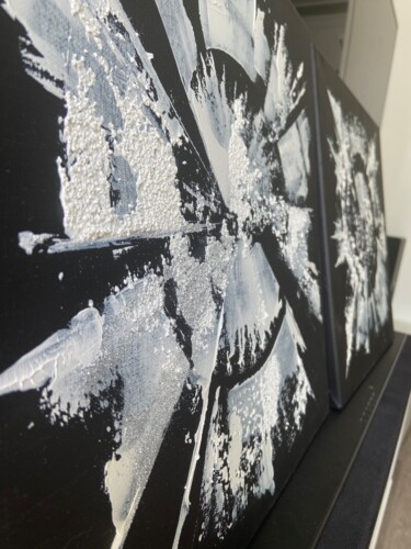 Malerei mit dem Titel "Abstrakte Kunst 2er…" von Tatjana Greb, Original-Kunstwerk, Acryl