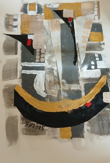 Collages titled "De gouden boog" by Ronnie Kolner, Original Artwork, Collages