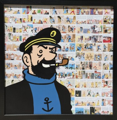 绘画 标题为“Capitaine” 由Laurence Masson, 原创艺术品, 丙烯 安装在其他刚性面板上