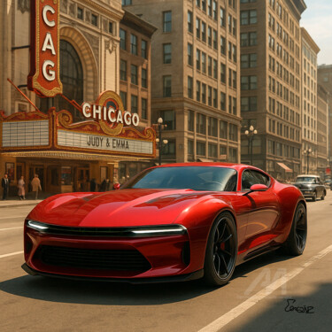 数字艺术 标题为“CONCEPT CAR-67” 由Vielle Cerqinz, 原创艺术品, 数字油画
