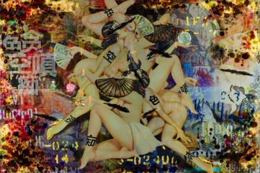 绘画 标题为“Kamasutra” 由James Chiew, 原创艺术品, 铸件 安装在铝上