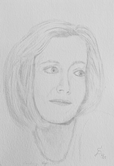 Constanze Engelbrecht Drawing titled "Constanze Engelbrec…" by Stefan Dhein, Original Artwork, Silverpoint