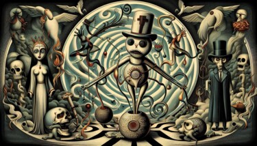Digital Arts titled "HOODOO-VOODOO 005" by Karavix, Original Artwork, AI generated image