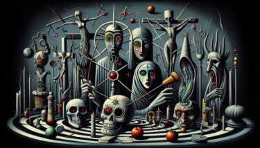 Digital Arts titled "HOODOO-VOODOO 015" by Karavix, Original Artwork, AI generated image