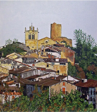 "Aurignac 01" başlıklı Tablo Dominique Boucher tarafından, Orijinal sanat, Akrilik Ahşap Sedye çerçevesi üzerine monte edilm…