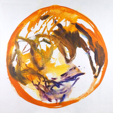Eve of destruction - medium - carton #2 绘画 标题为“Eve of destruction…” 由Ln Le Cheviller, 原创艺术品, 丙烯