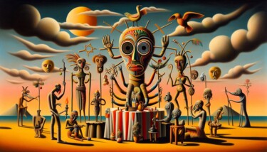 Digital Arts titled "HOODOO-VOODOO 026" by Karavix, Original Artwork, AI generated image
